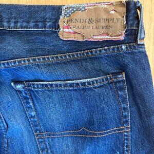 Men's Ralph Lauren Denim & Supply Tapered Straight Jeans 34/34 Hand Stitched Tag